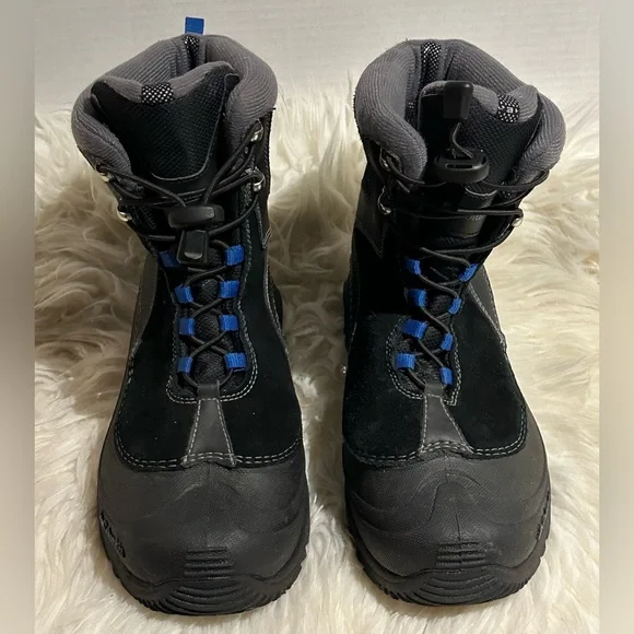 Columbia Boys Sz US 6 Black Omni Heat BY1290-010 Hiking Boots Unisex Clean ! - Picture 2 of 8